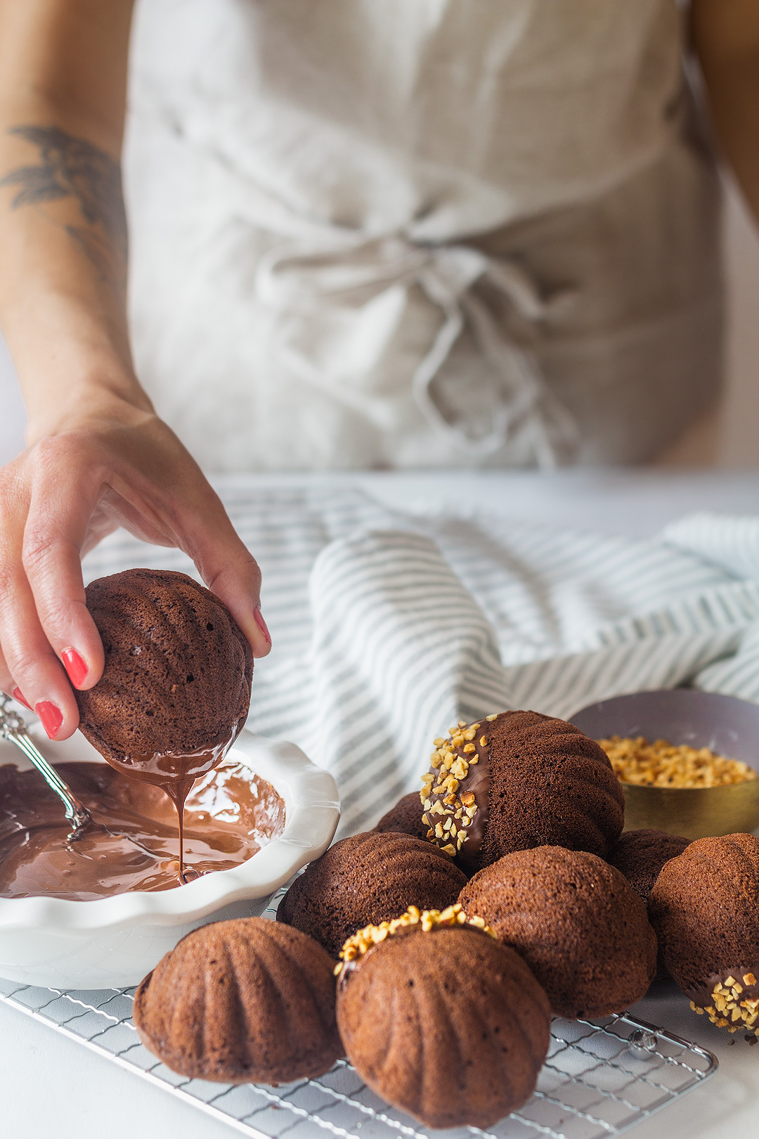 Madeleine fourrée chocolat