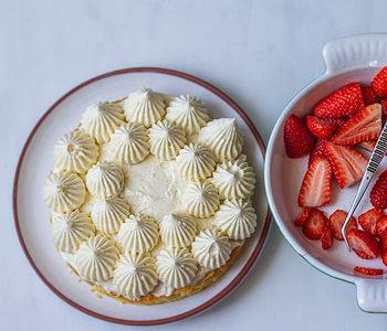 Recette de la tarte aux fraises et palet breton